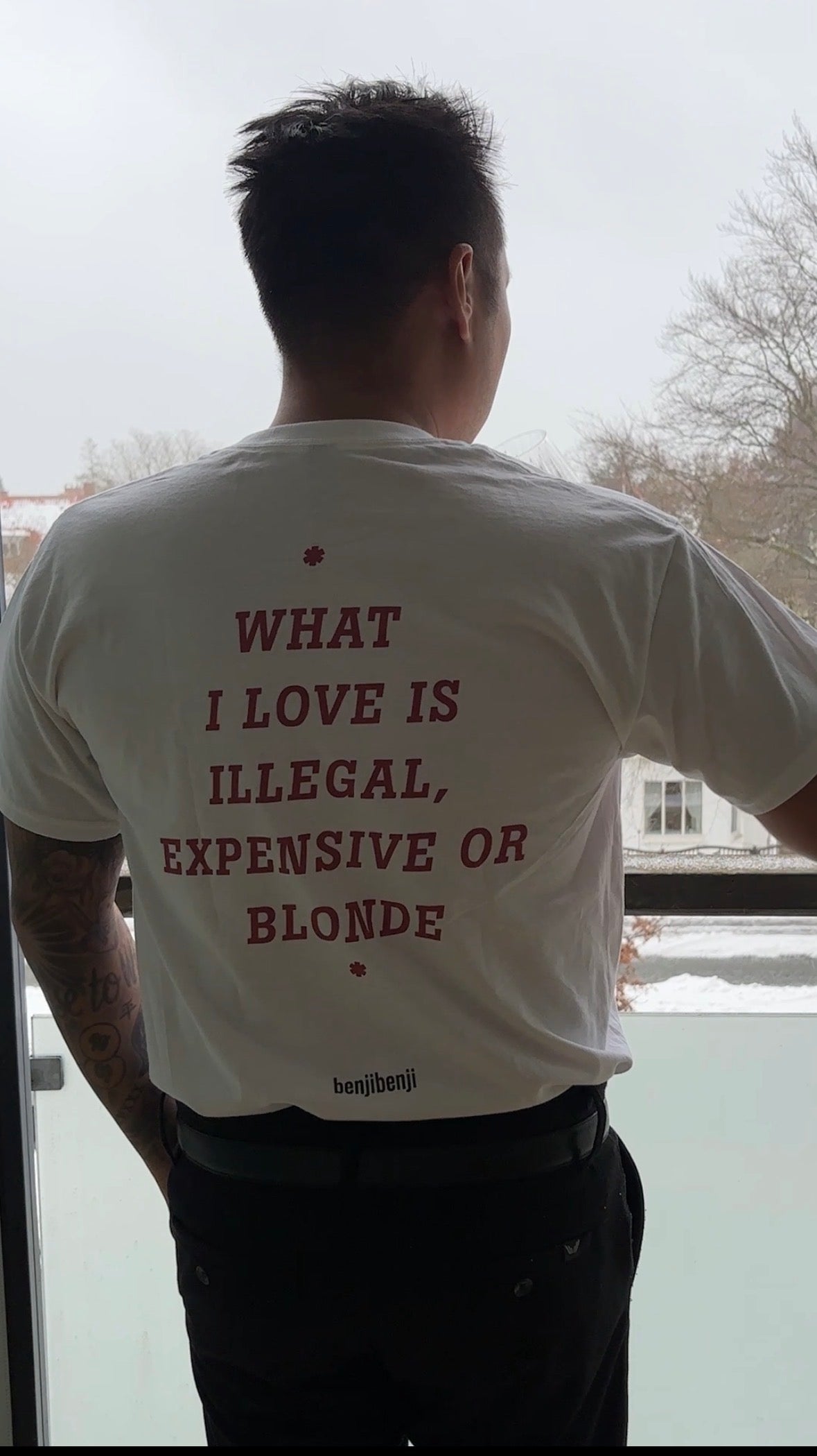WHAT I LOVE IS ILLEGAL, EXPENSIVE OR BLONDE