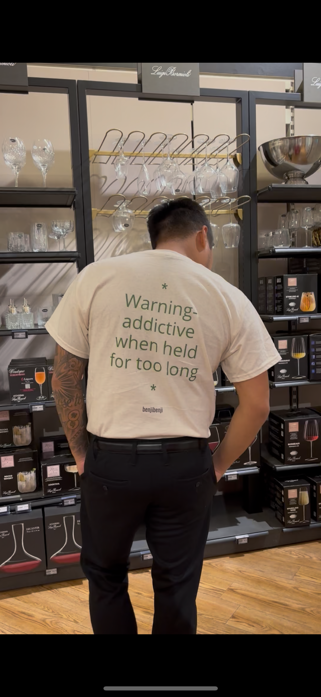 Warning- addictive when held for too long.