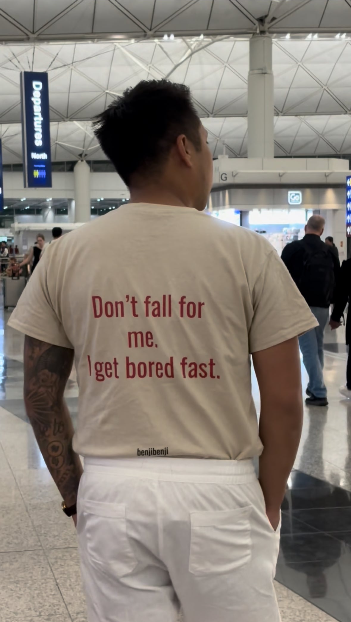 Don’t fall for me I get bored fast.