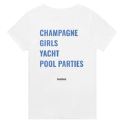 Champagne girls yacht pool parties